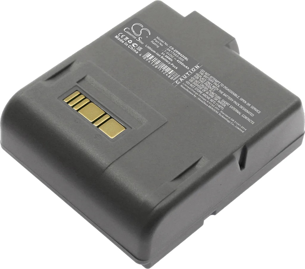 Réparer autonomie faible Zebra RW420 avec batterie neuve AK17463-005
