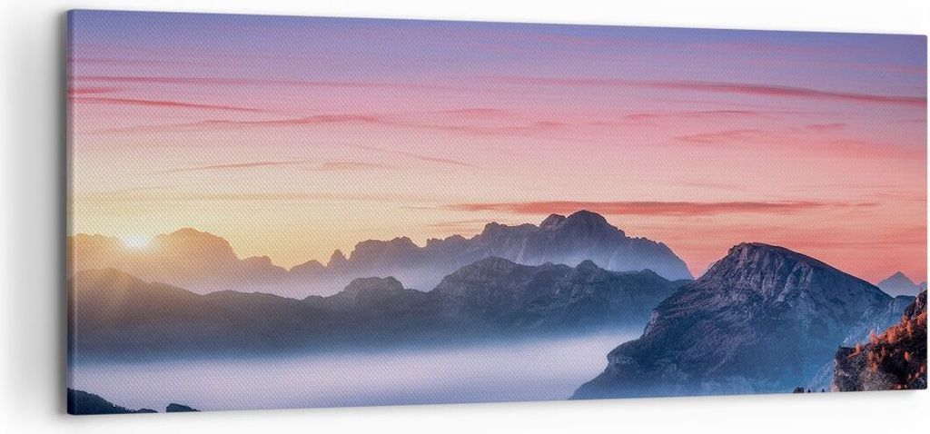 Bild auf Leinwand - Leinwandbild - Einteilig - Westen Sonne Produktbild 