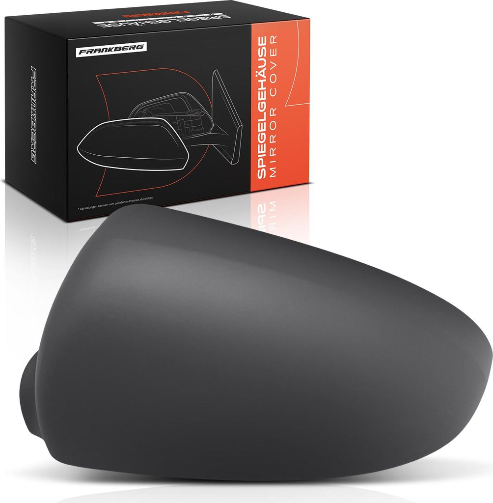 Frankberg 1x Abdeckung Außenspiegel Spiegelkappe Vorne Links für Smart Fortwo Coupe 450 451 0.7L 0.8L Bj ab 2004