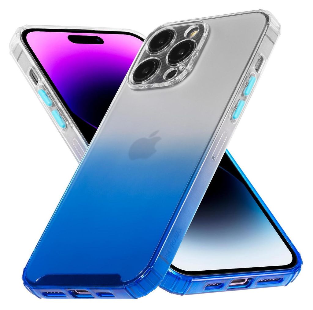 Farbverlauf Hülle für iPhone 14 Pro Max Schutzhülle Handy Case Kamera Schutz Cover