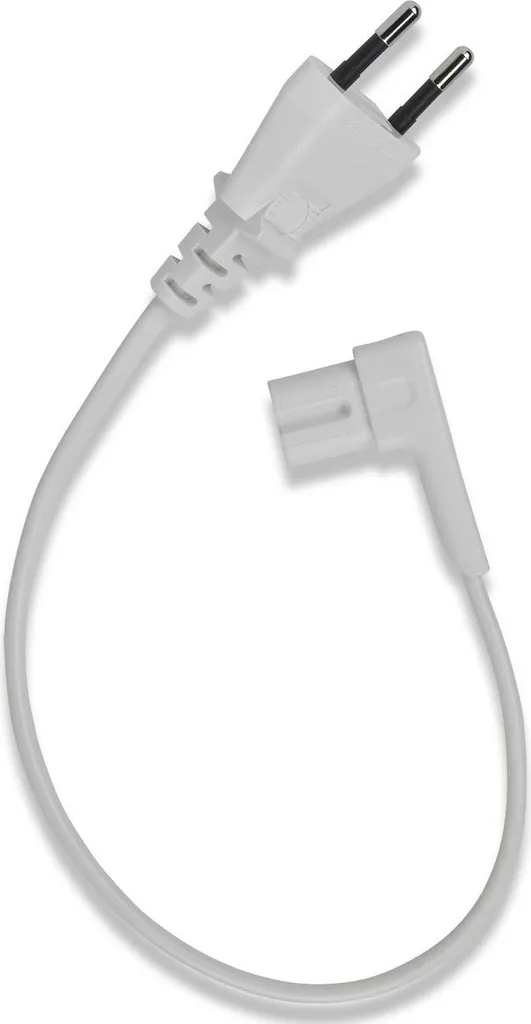 Câble d'alimentation de proximité 35 cm blanc pour étagère et support