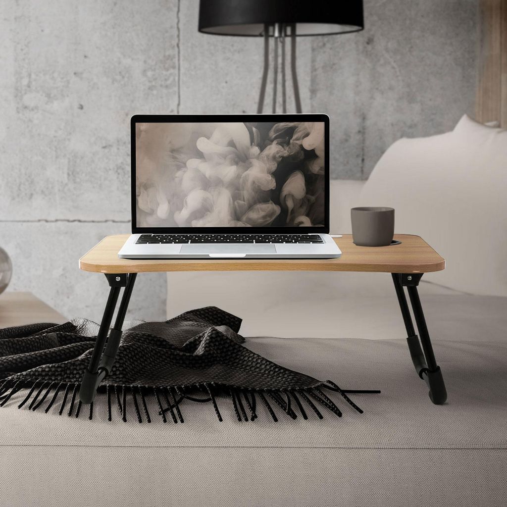 ML-Design Laptoptisch fürs Bett/Sofa, 60x40 cm, Holzoptik, Produktbild 