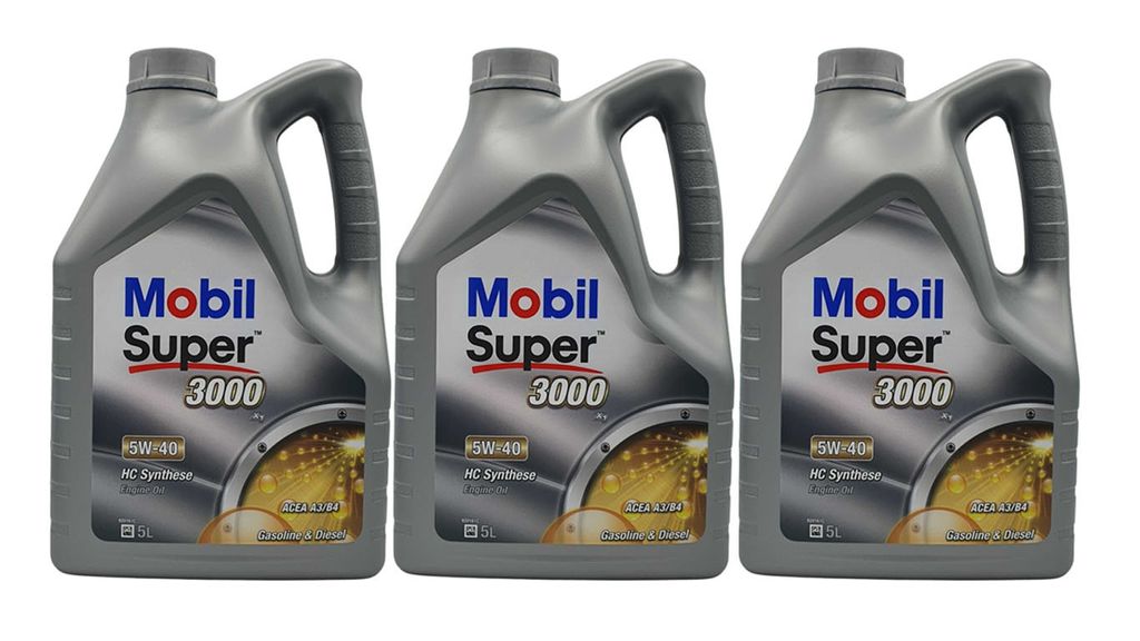Mobil Super 3000 X1 5W-40 3 x 5L = 15L Produktbild 