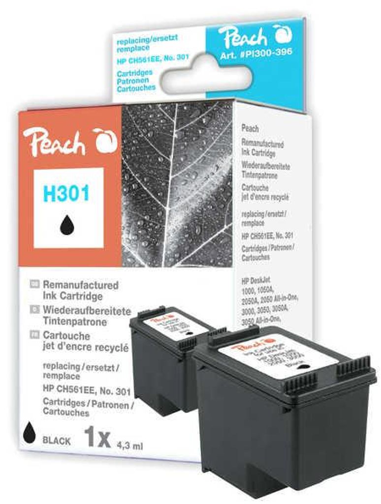 Tinte schwarz PI300-396 (kompatibel zu HP 301, CH561EE)