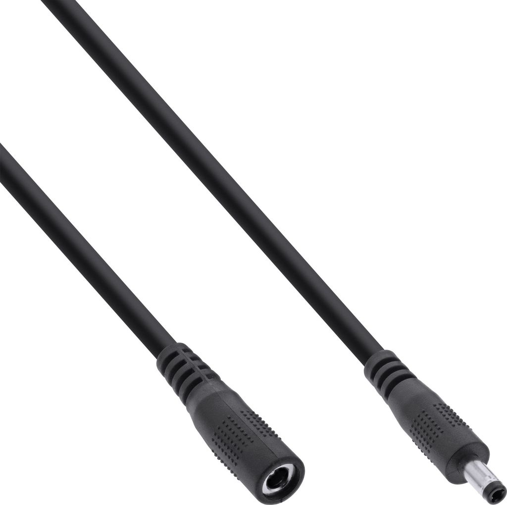 Prodlužovací kabel InLine®, DC zástrčka 4,0x1,7 mm, černý, Obrázek produktu 