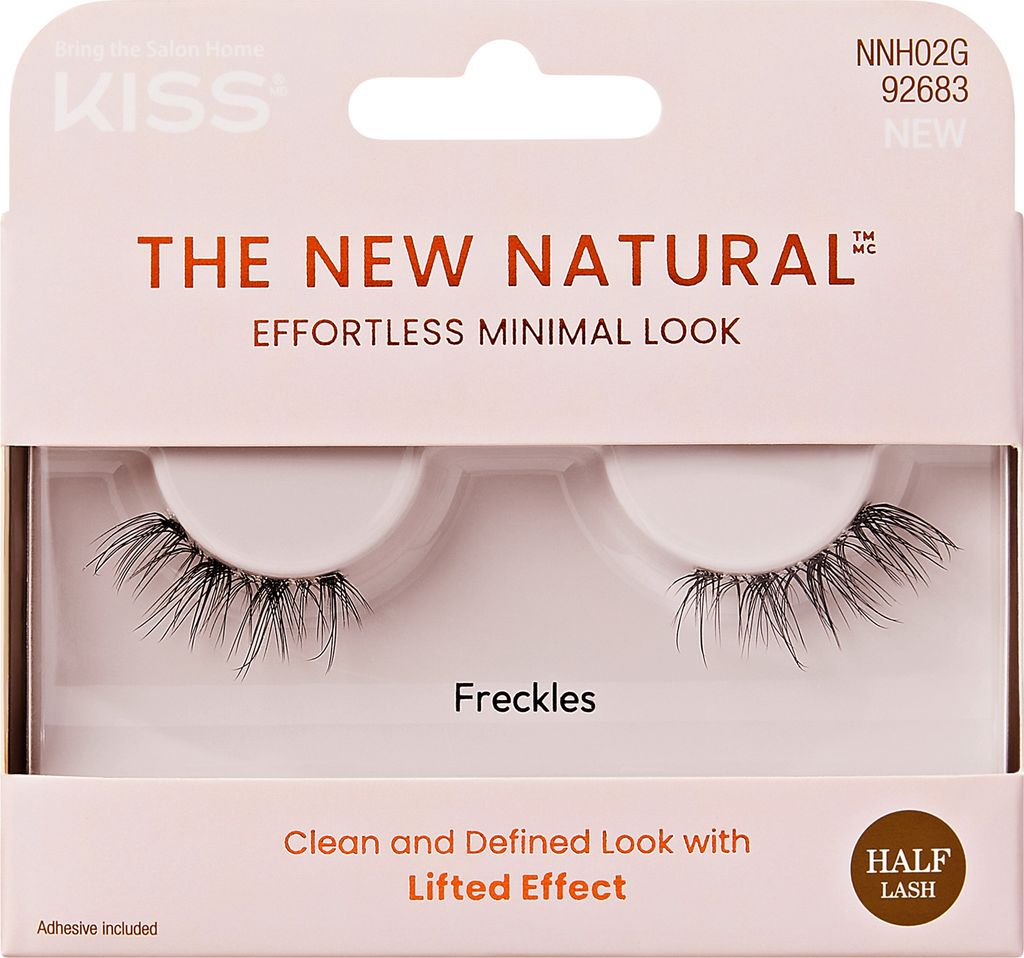 KISS | Künstliche Wimpern Frecklles - Hälften - Natürlich - Lifting-Effekt - Wiederverwendbar