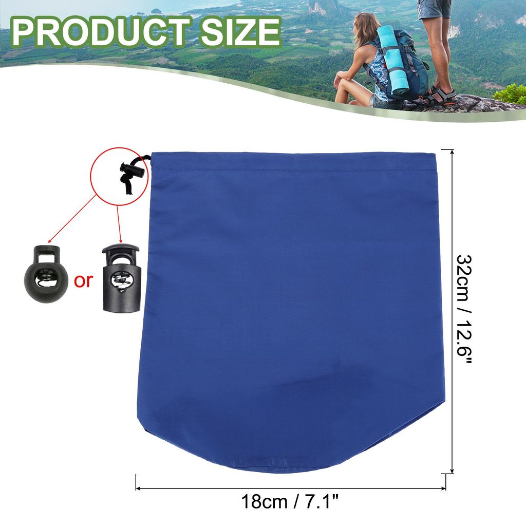 Kordelzugbeutel 18 x 32cm Stuff Sack, Wasserdichter Outdoor-Aufbewahrungssack Tragbarer Zugband-Staubschutzbeutel Leichter Schlafsack fš¹r Campin...