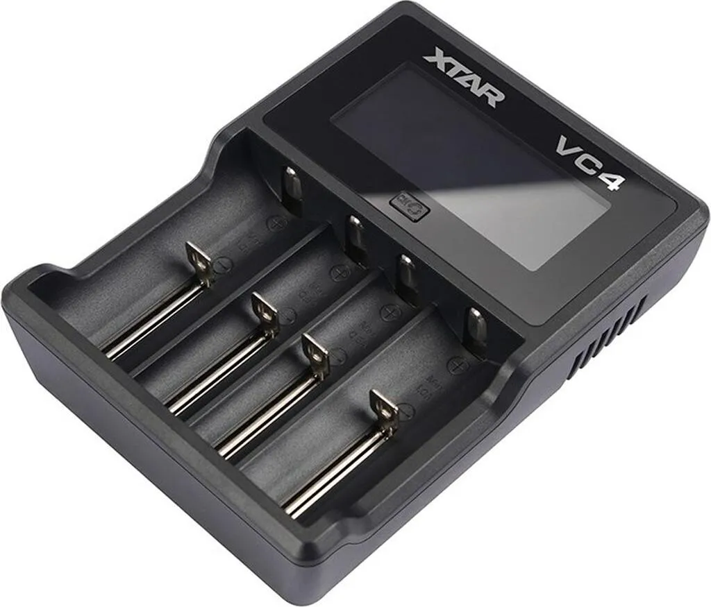 XTAR VC4 Chargeur de Piles USB Intelligent avec Écran LCD pour Li-ion Ni-MH
