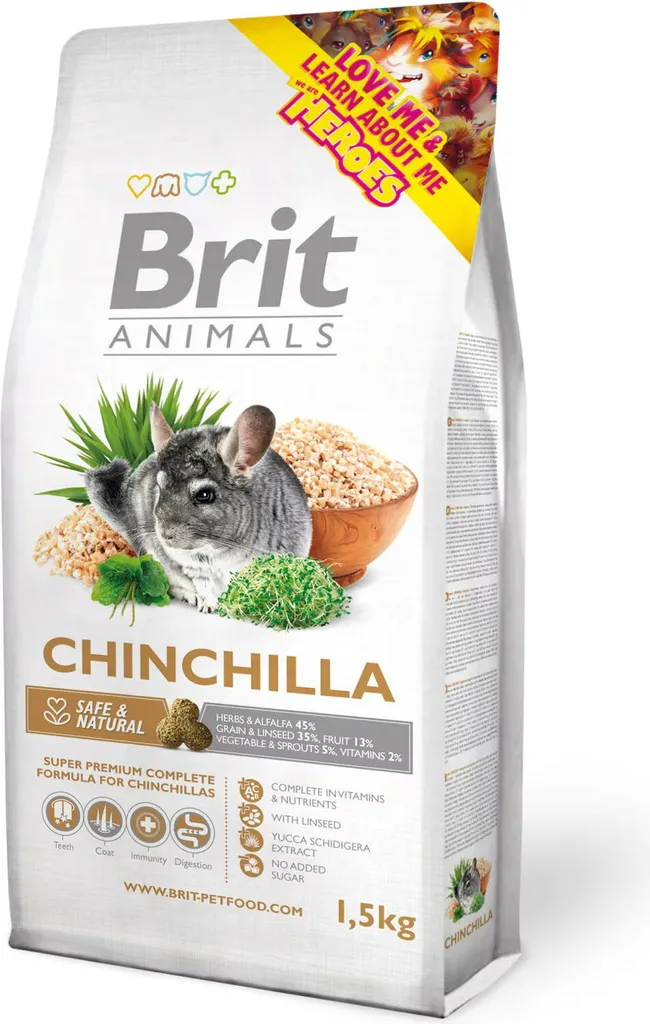 Mangime Cincillà Brit Animals 1.5kg: Qualità Super Premium Online