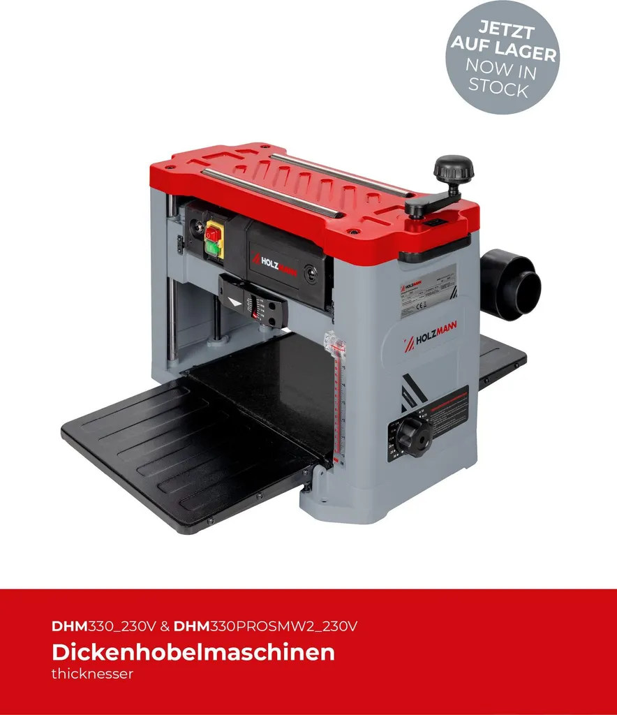 Holzmann DHM330 Raboteuse avec Table de Précision et Entraînement Auto - 3