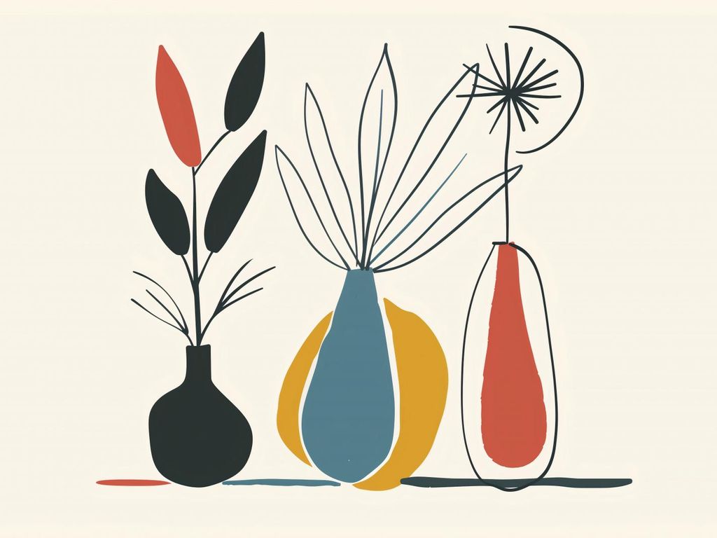 Plakat 40x30cm Blumenmuster