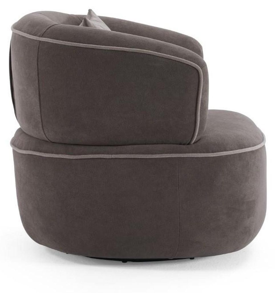 Moderner Grauer Polstersessel Designer Wohnzimmer Loungesessel