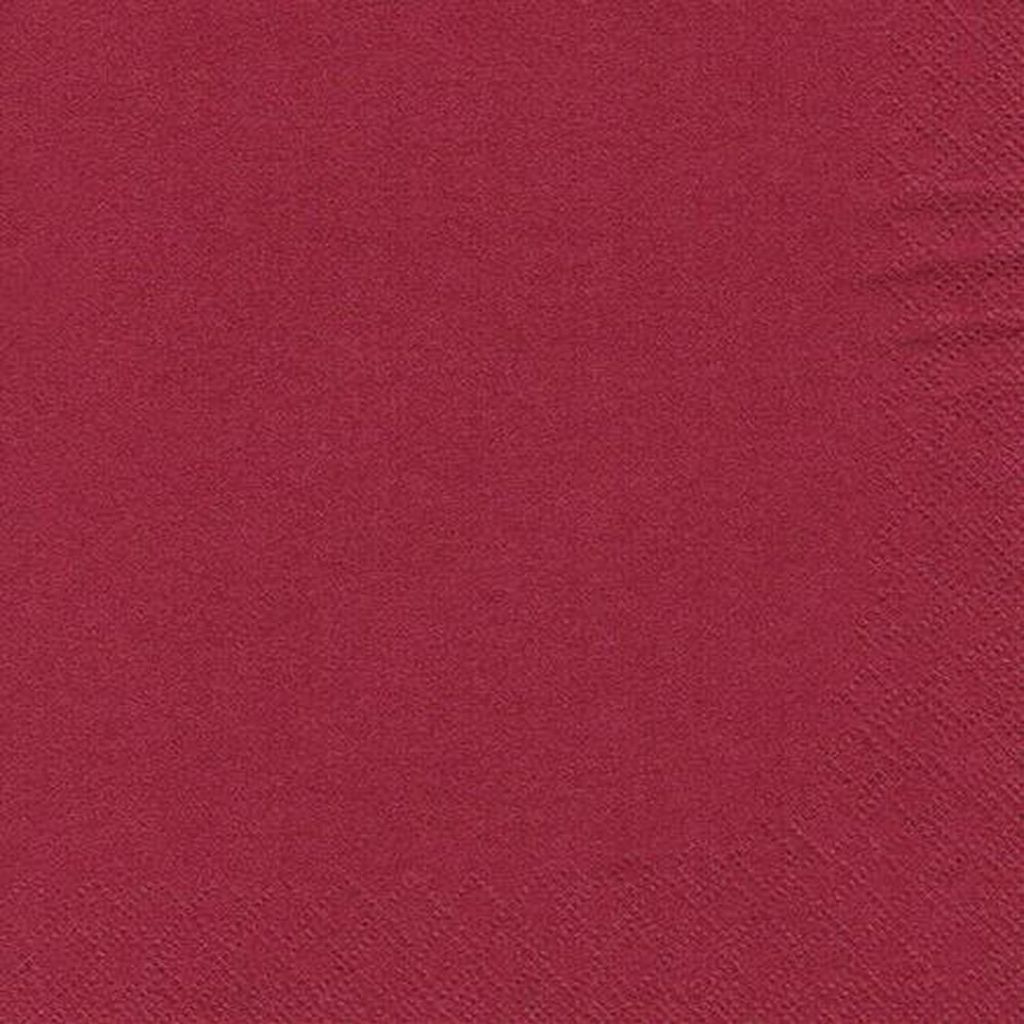 PAPSTAR Servietten 330 x 330 mm 3-lagig bordeaux 20 Stück