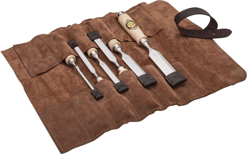 Kirschen Stechbeitelsatz 6-tlg. Ledertasche Produktbild 
