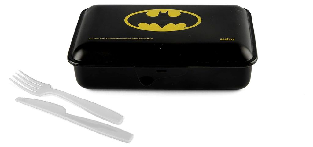 Batman Brotdose, Schwarz, 22 x 13 cm