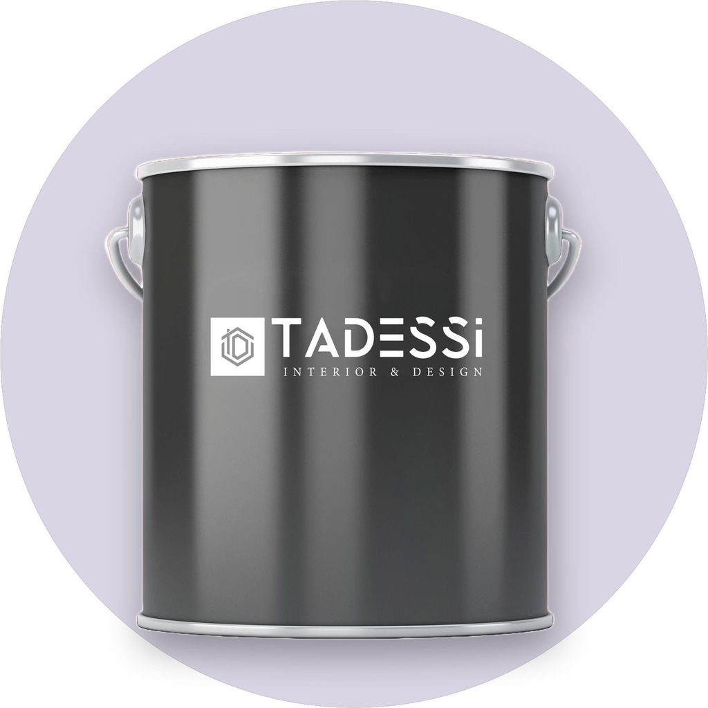 TADESSI Wandfarbe Violett - Fliederlila - abwaschbare Innenfarbe matt - Dispersionsfarbe - Geruchsarm und Lösemittelfrei - 5 Liter Gebinde