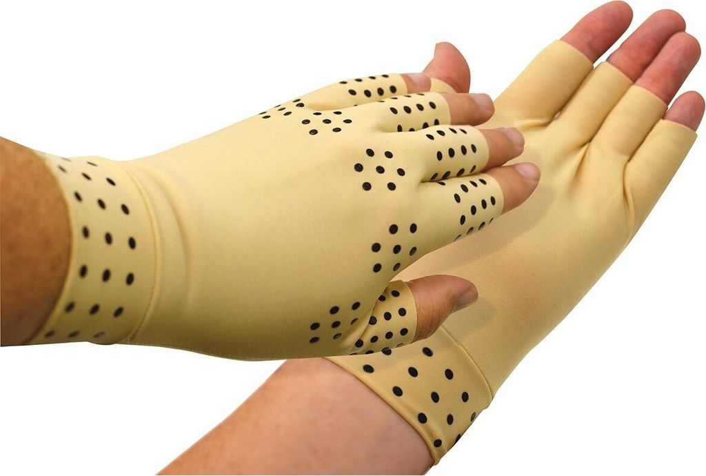 Fäustlinge mit Magnetstichen VITAEASY - Größe L - Weiche Kompression - Handbreite bis 10,20 cm
