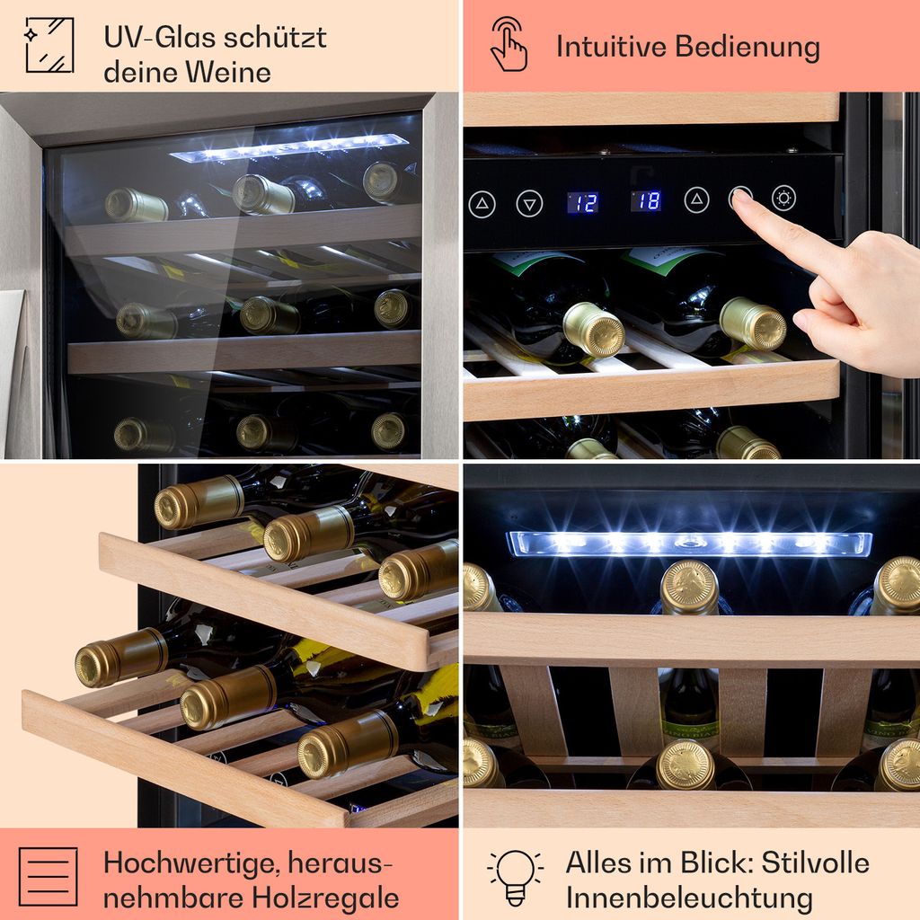 Klarstein Weinkühlschrank Freistehend, Kleiner Produktbild 5