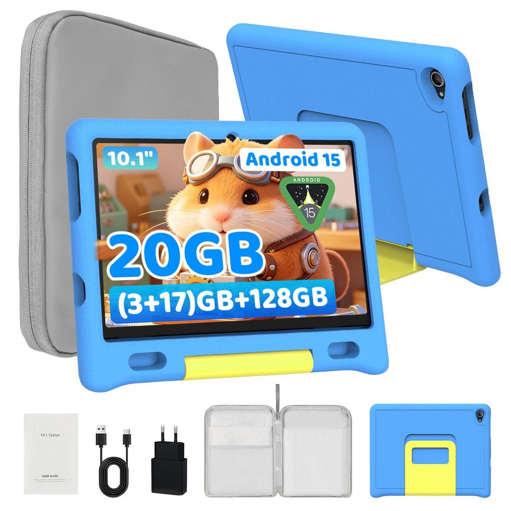 Tablet JENBIZZ per bambini, display da 10,1 pollici, 20 GB Immagine del prodotto 