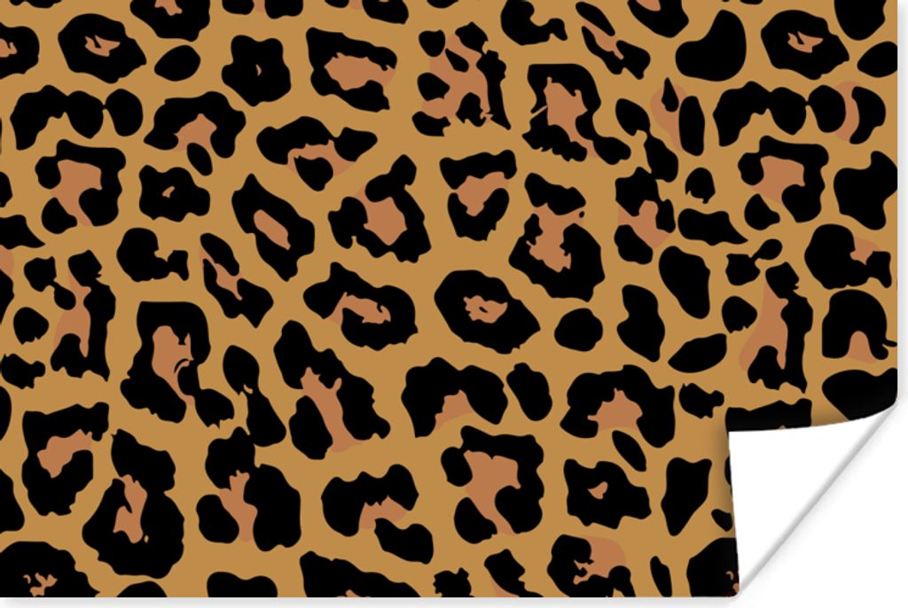 MuchoWow Poster Panther Druck - Tiere - Braun 180x120 cm - Fotoplakat