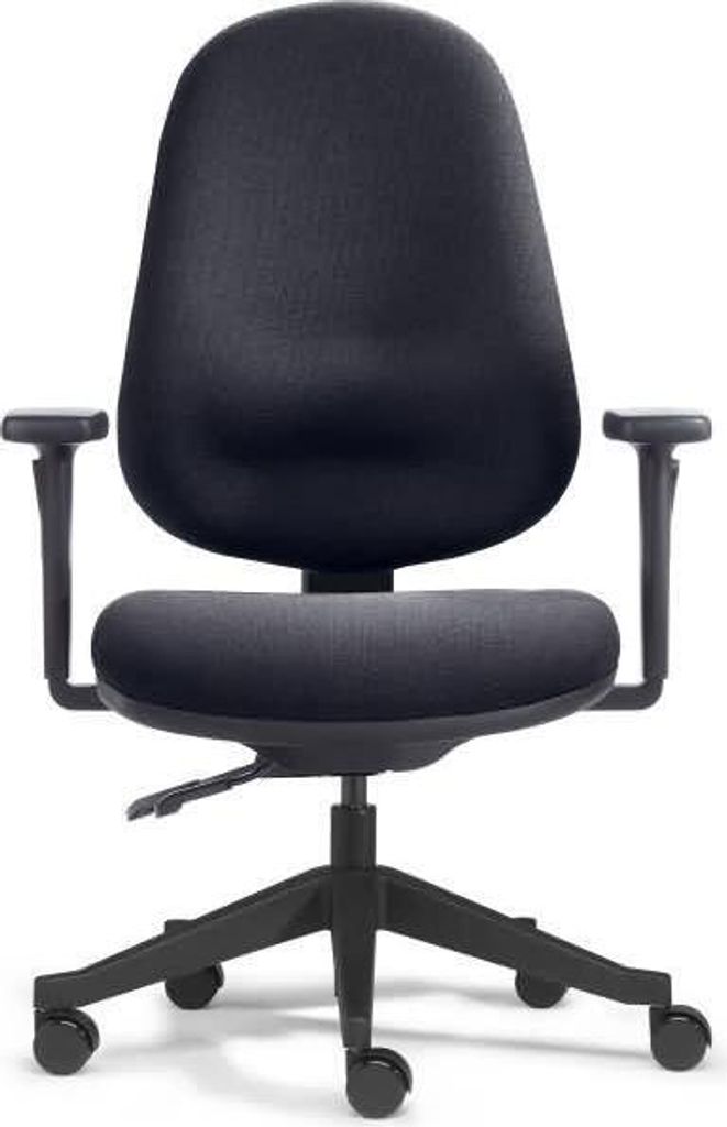 Drehstuhl 3D schwarz mit Armlehnen