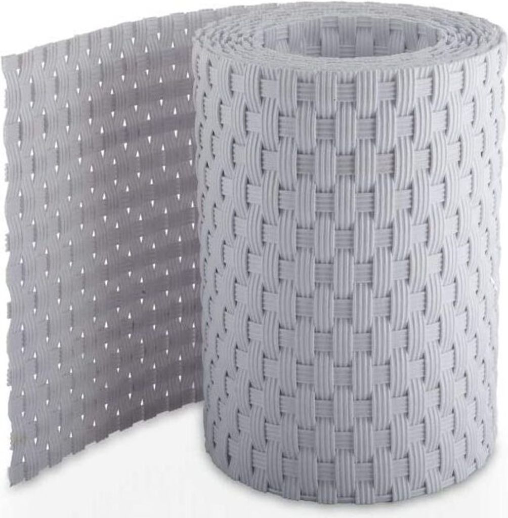 Sellon24® PE-Rattan Sichtschutzstreifen Rattan 255x19cm Produktbild 