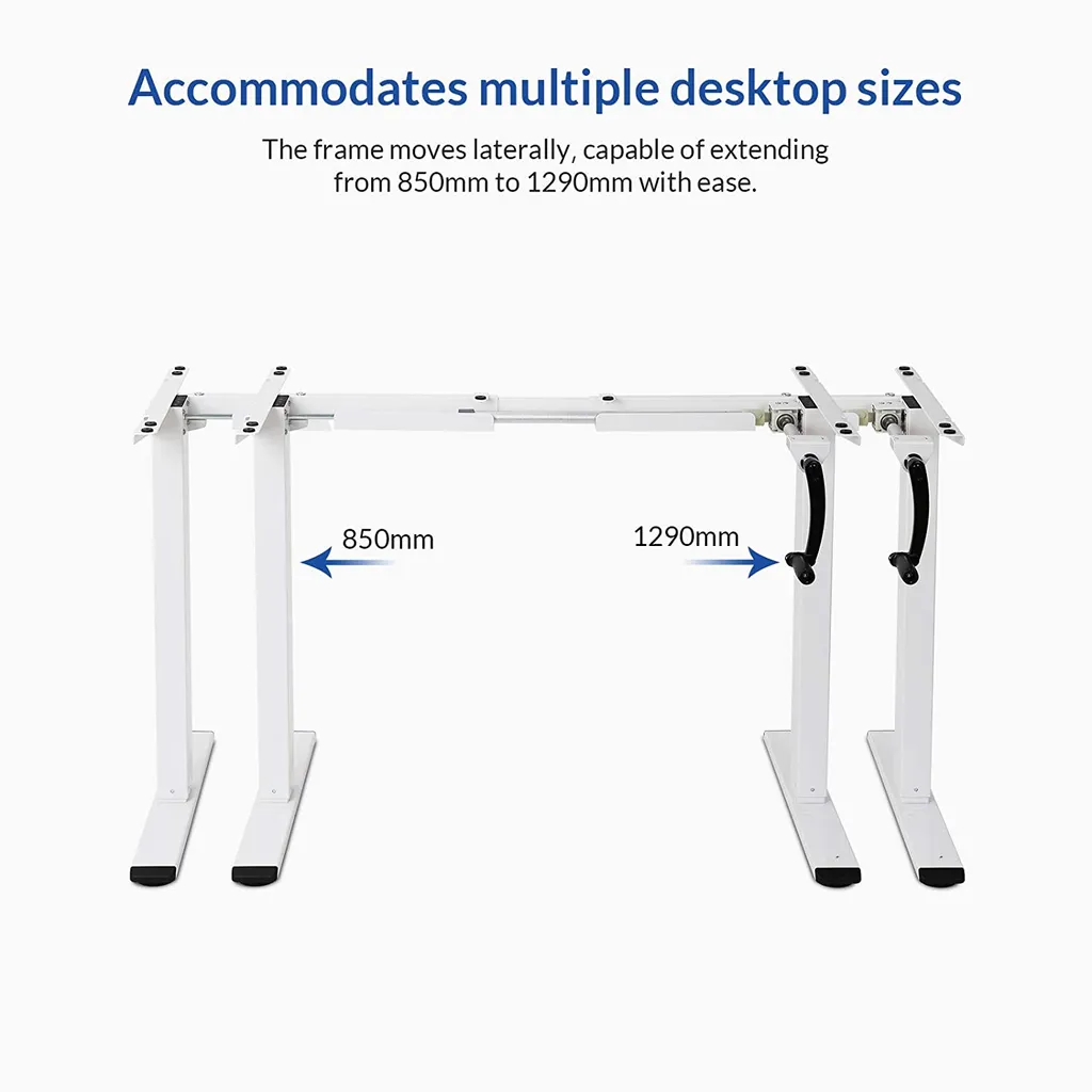 Dites adieu au mal de dos avec le piètement de bureau manuel Flexispot H1W