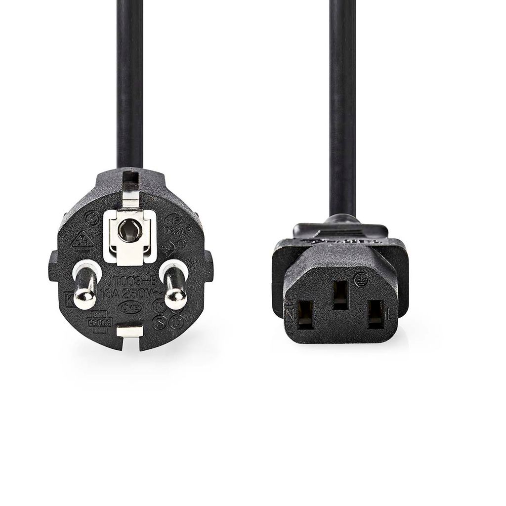 Nedis Stromkabel - Schutzkontaktstecker - IEC-320-C13 - Produktbild 