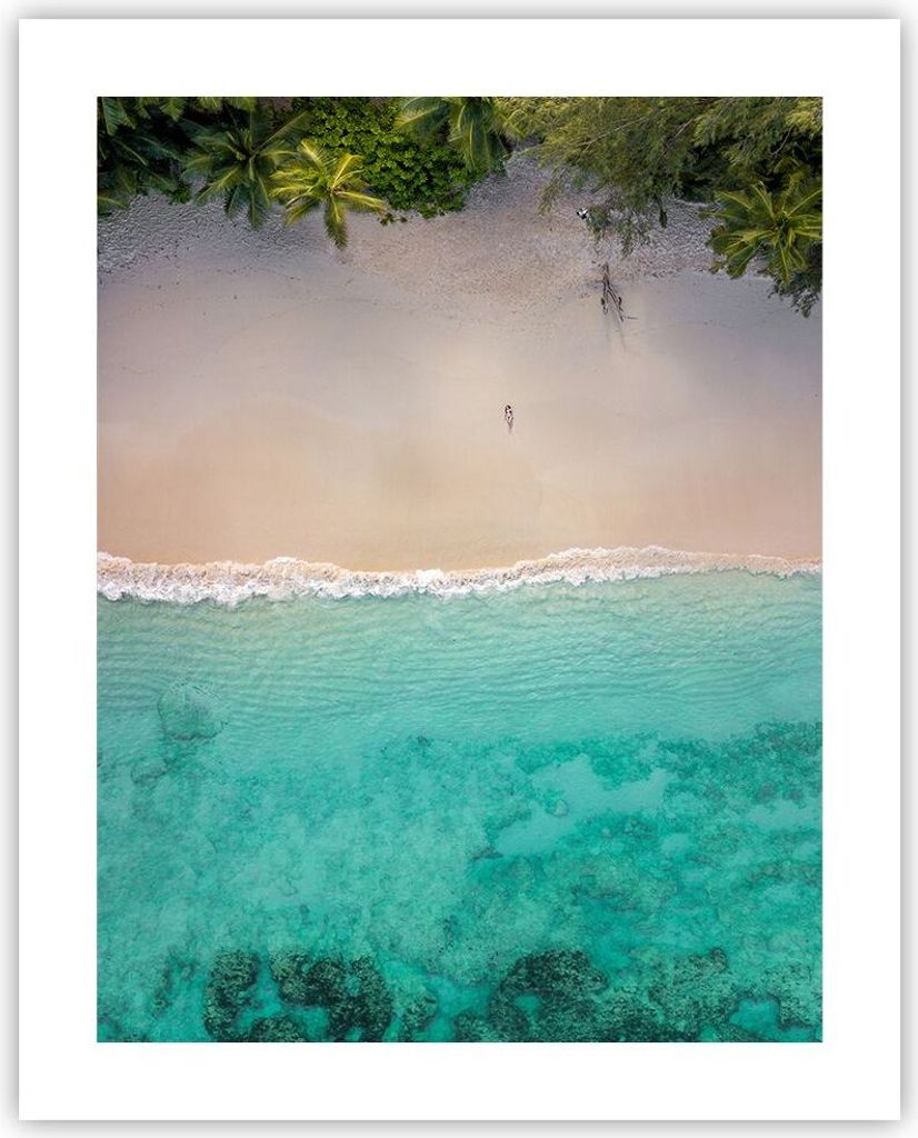Poster - Poster ohne Rahmen - Strand Tropen Rand - 40x50 cm Produktbild 