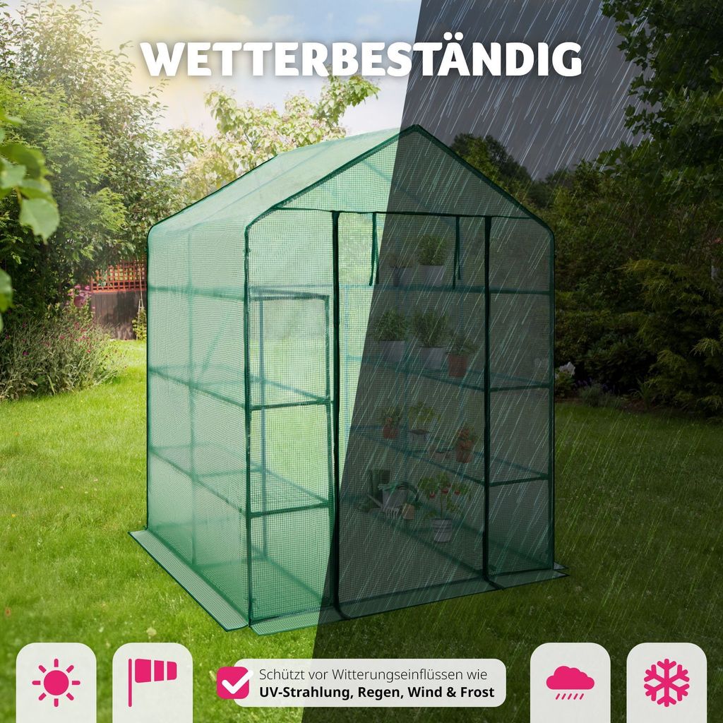 Foliengewächshaus mit quadratischer Grundfläche Produktbild 8