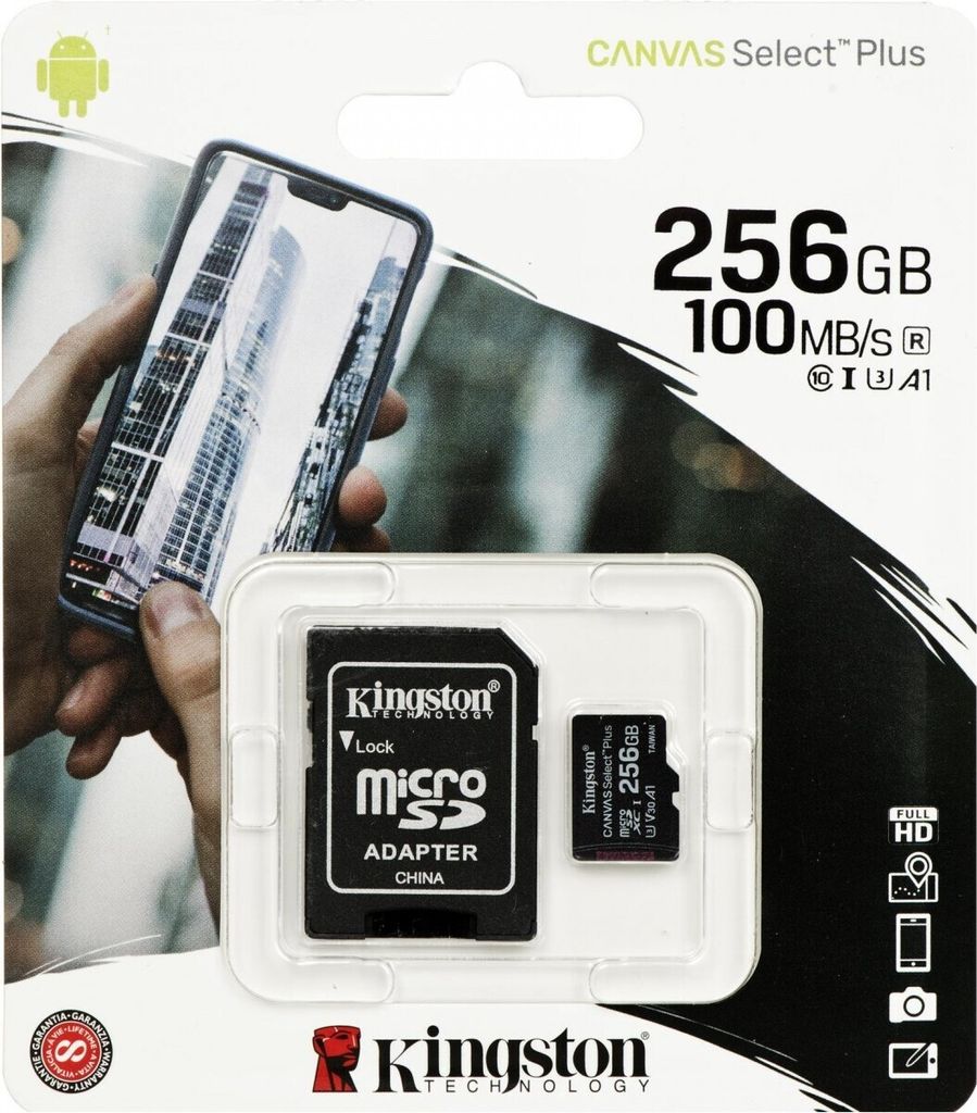 Kingston micSDXC Canvas Select Plus 100R + SD Adapter, Produktbild 8