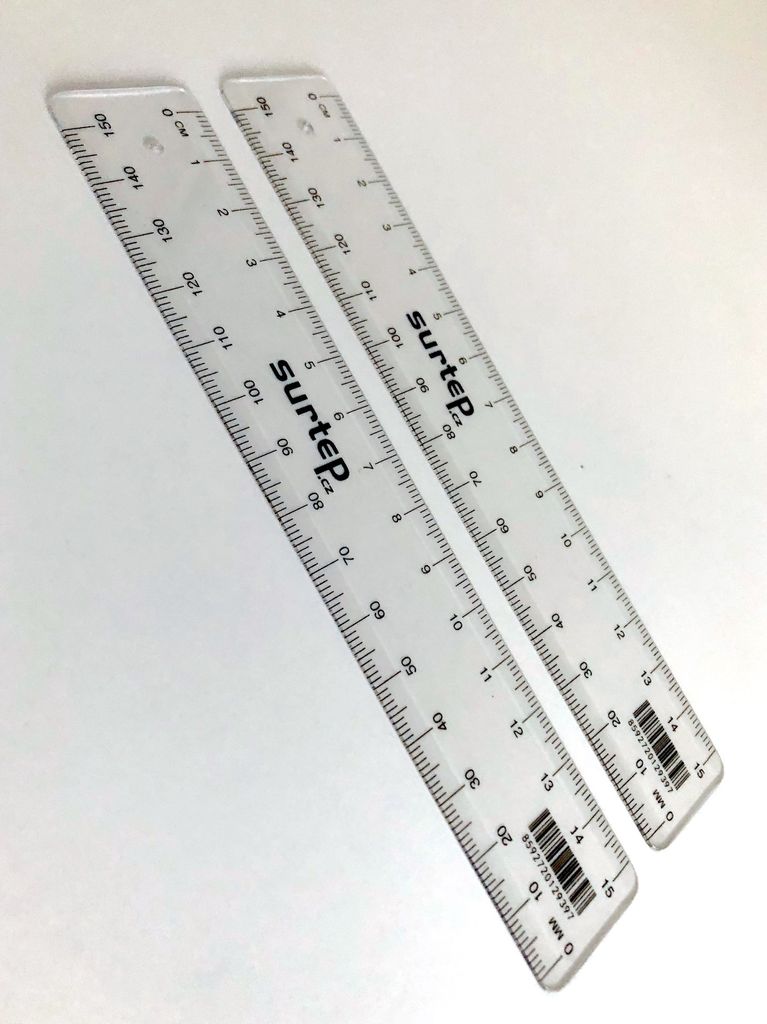 Lineal 15cm Standart klar 1745 Produktbild 