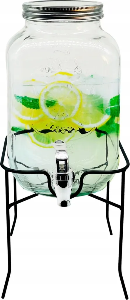 Caraffa con Rubinetto Adler AD6741 4L: Eleganza in Vetro e Metallo