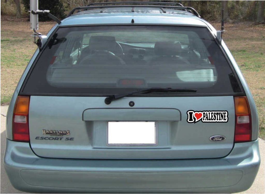 INDIGOS UG - Aufkleber / Autoaufkleber I Love Heart 15 cm I LOVE PALESTINE