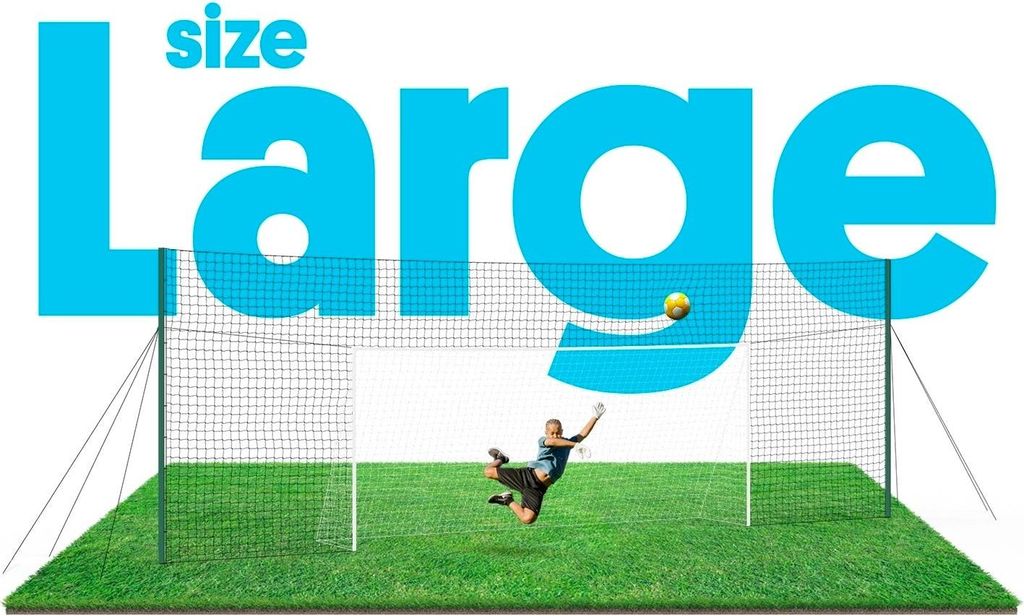 Open Goaaal GROSS - 4,9M X 2,1M FUSSBALLTOR, IN 3,0M HOHEM Immagine del prodotto 