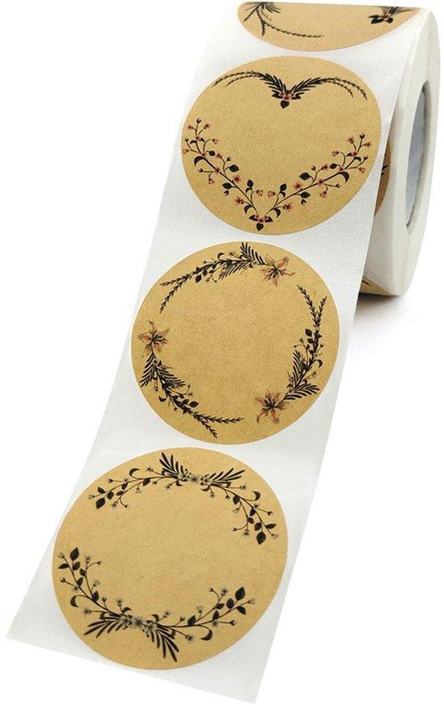 500 Stück Runde Gelbe Selbstklebende Etiketten 5 cm Für Kräuterpflanzen Pott Etiketten