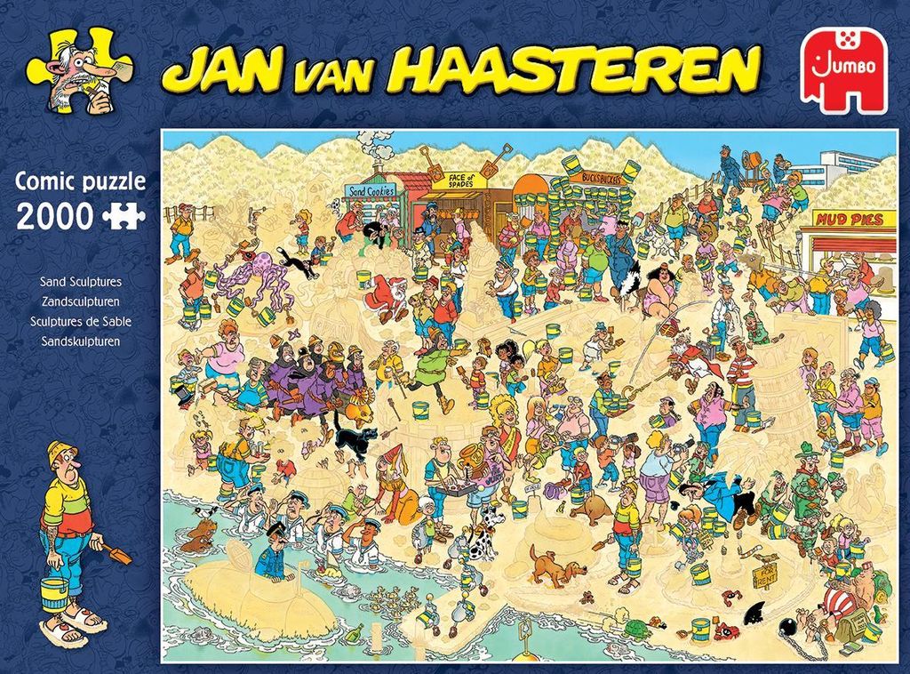 Jumbo Spiele 20072 Jan van Haasteren Sandskulpturen, 2000 Teile Puzzle