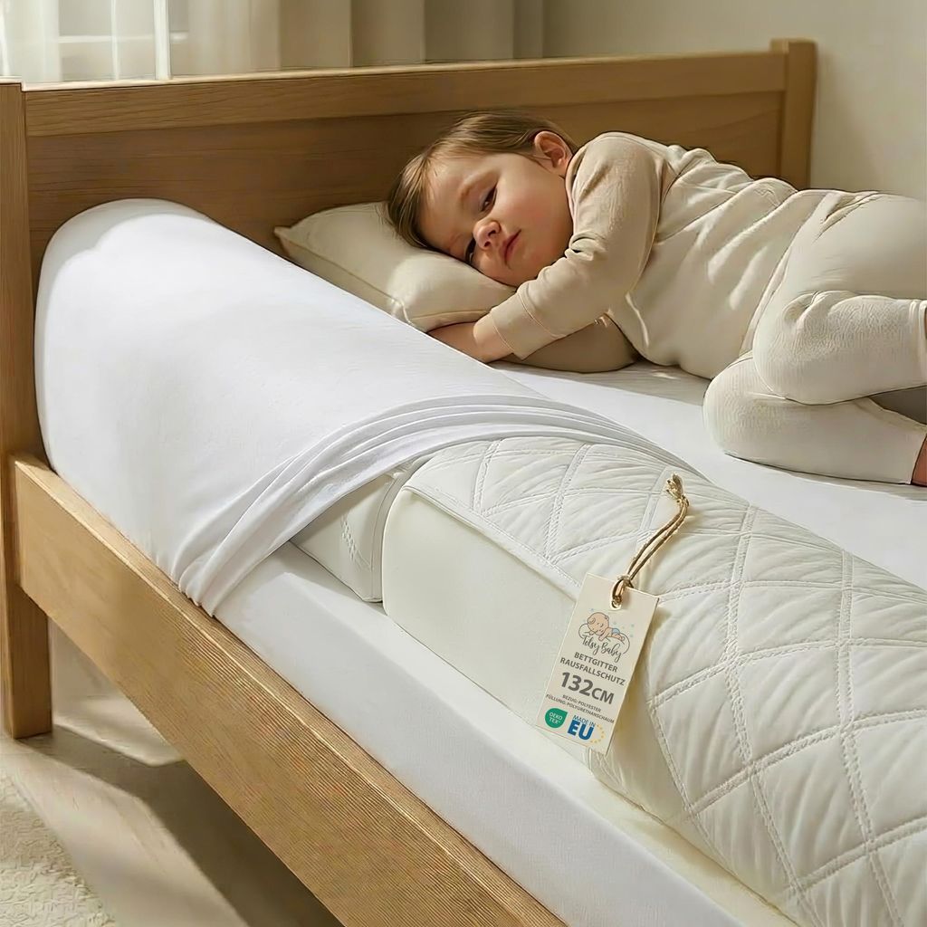Barandilla de seguridad para cuna, cuna plegable – 132 cm. Imagen del producto 