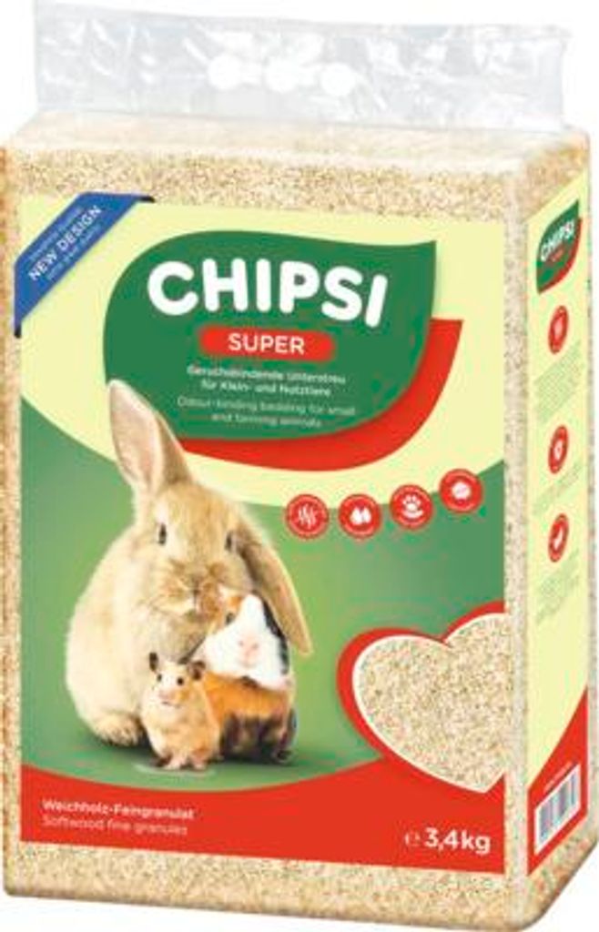 CHIPSI SUPER, Granulat, Hamster, Maus, 3,4 kg, Polybag Produktbild 