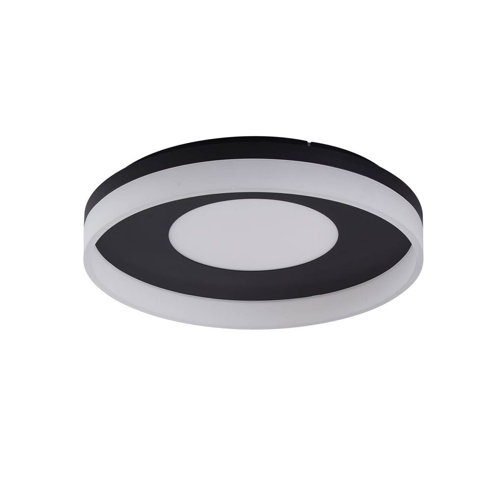 Lucande Smart LED-Deckenlampe Squillo schwarz Tuya RGBW CCT