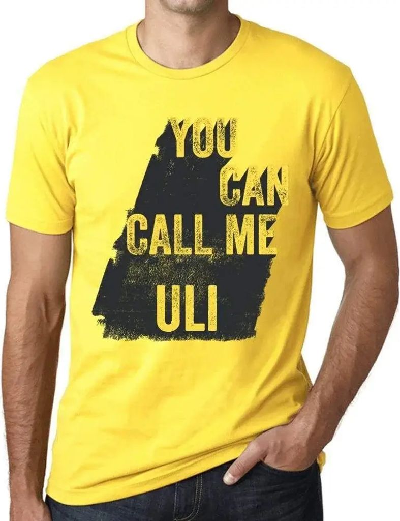Herren Grafik T-Shirt Du kannst mich uli nennen – You Can Call Me Uli – Öko-Verantwortlich Vintage Jahrgang Kurzarm Lustige Druck Geburtstag G...