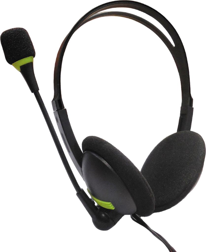 Kabelgebundenes Headset mit zwei Buchsen und HD-kompatiblem Mikrofon. Kabelgebundene Kopfhörer in hervorragender Klangqualität für PC/Laptop/Com...