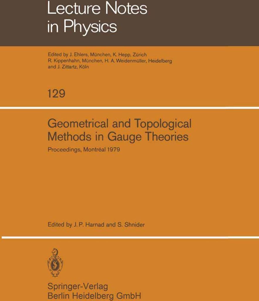 Geometrical and Topological Methods in Gauge Theories