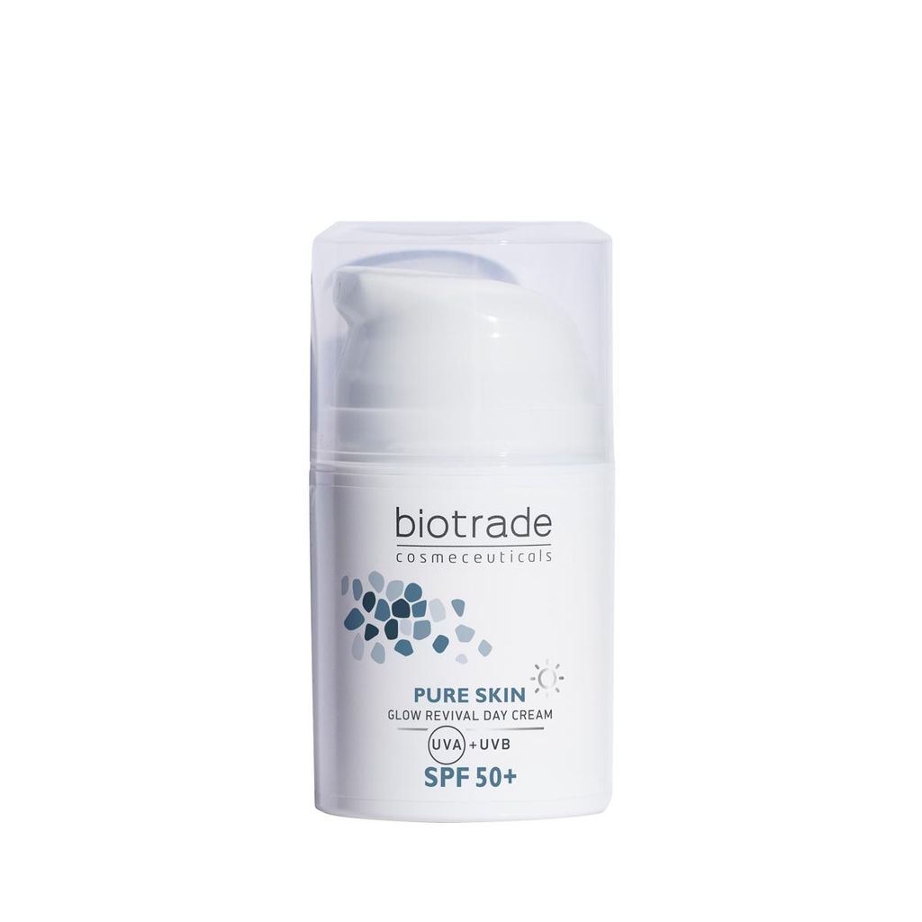 Biotrade Pure Skin Glow Revival Tagescreme SPF 50+ mit Produktbild 