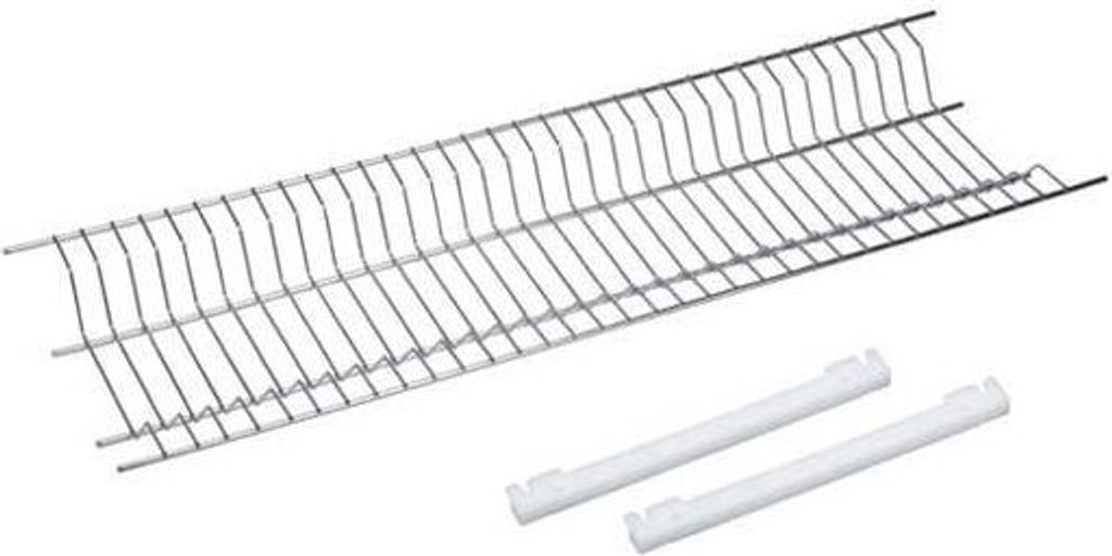 Sauvic Geschirrabtropfschrank Aus Edelstahl 85 Cm Silber Silber One Size