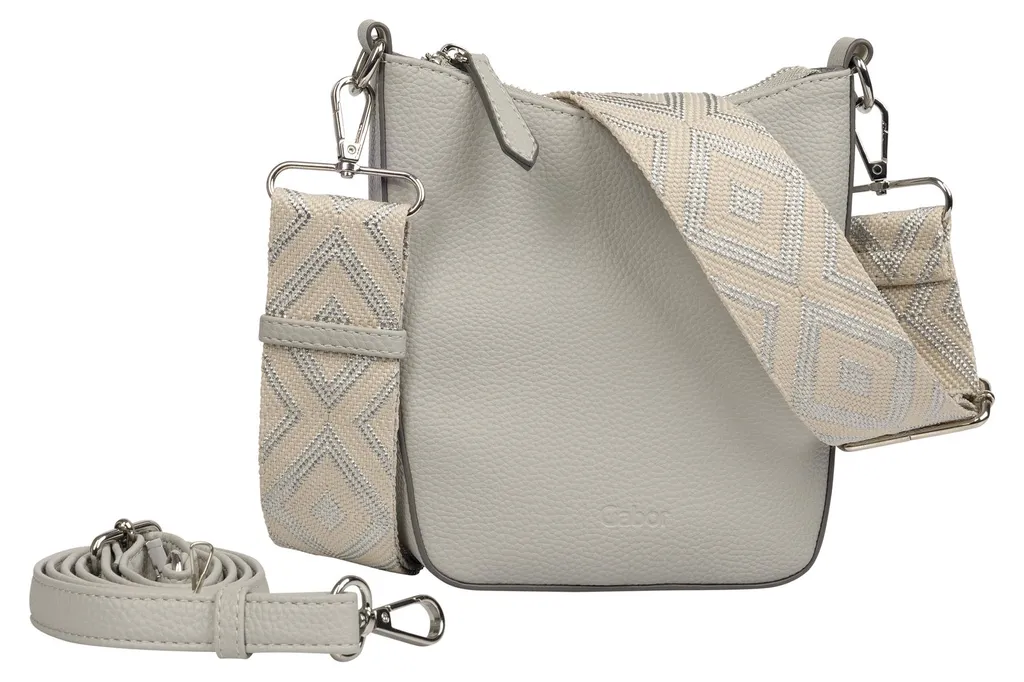 Gabor Linda Sac à bandoulière XS Light Grey - Sacoche Femme Elégante