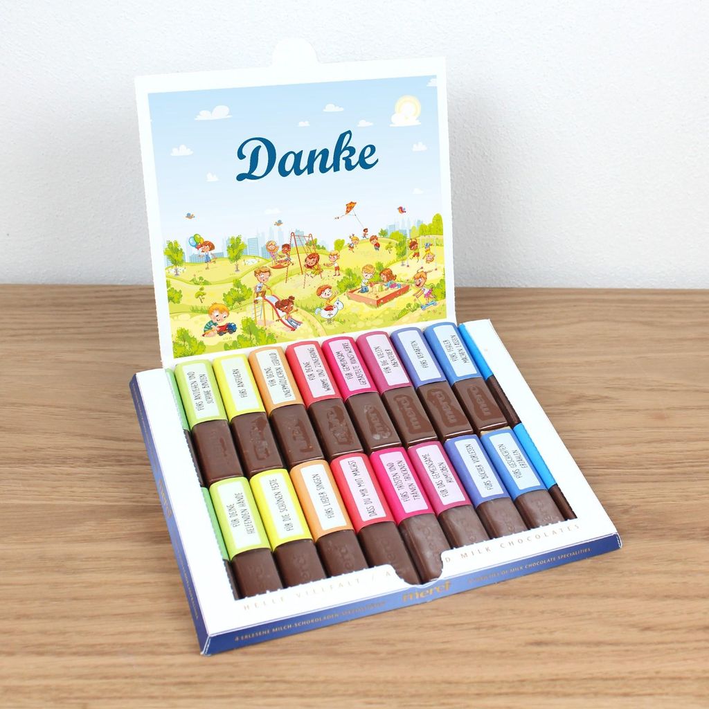 AUFKLEBER SET - Merci Danke Kinder Abschiedsgeschenk Kita Erzieher