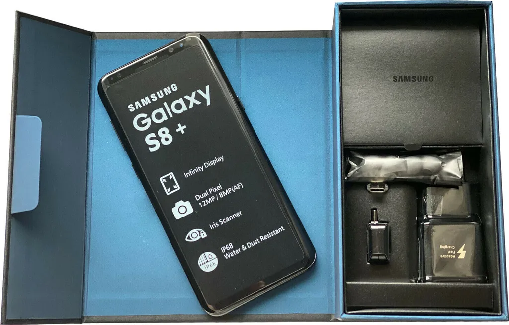 Samsung Galaxy S8+ Plus 64GB Noir - Mobile Idéal pour Vidéos et Travail - 6