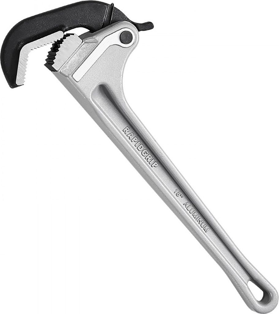 Aluminium Gerade Rohrzange 457mm Automatische Backeneinstellung 60CRV Backe Robuste Rohrzange für Montage und Reparatur