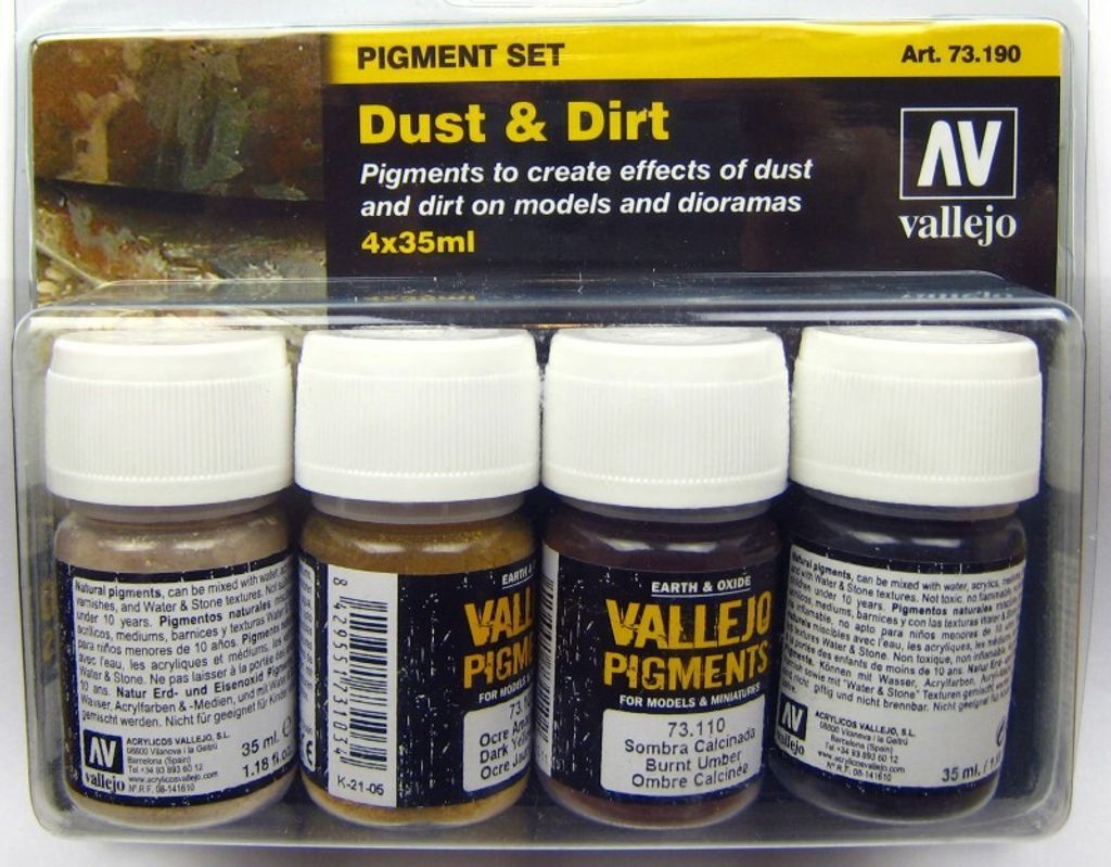 Vallejo | PIGMENT Set | Staub & Schmutz